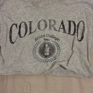 Garage Gray Crop Top